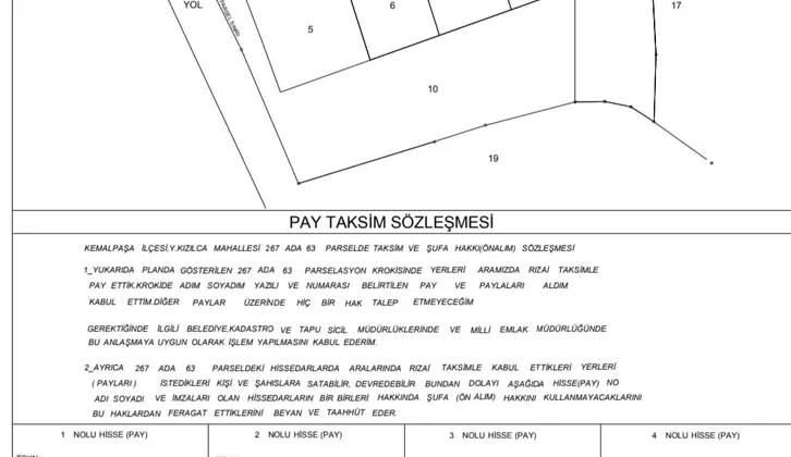İzmir Kemalpaşa Ören 75. Yıl Cumhuriyet Mahallesi'nde 300 m² Yatırım Arsa
